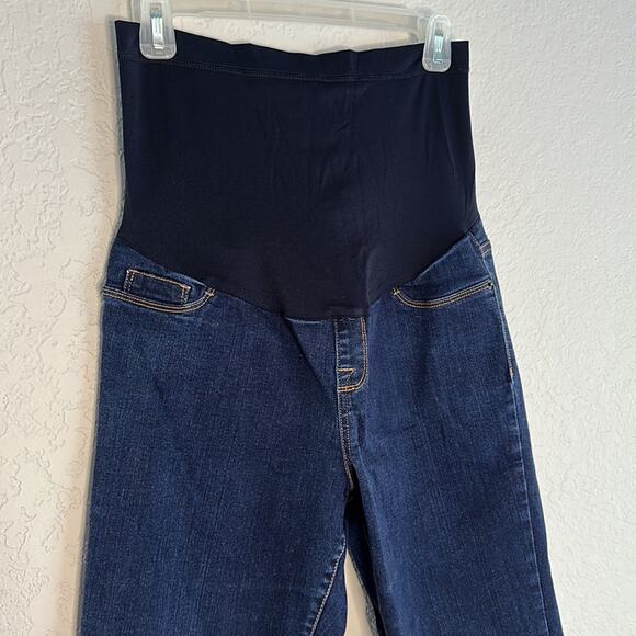 Liz Lange Maternity Blue Jeans Jeggings 14% Spandex Comfy Stretchy Small - Picture 2 of 6